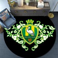 ADO Den Haag,Round Area Rug,Carpet Rug for Living Room Bedroom Sofa Playroom Decor,Non-slip Floor Mat 80cmx80cm