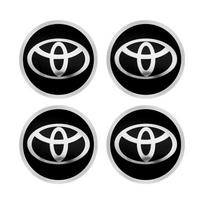4 PCS 56mm for Toyota Corolla Auris Yaris CHR Rav4 Hilux Car Styling Wheel L34 Center Hub Cap Sticker Badge Badge Decoration Decal 56MM For toyota white