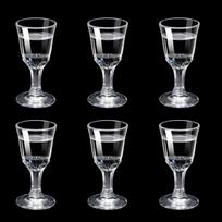 6 vnt. Mini vyno taurių rinkinys 10/15/25 ml Šotų stiklinės Skaidrūs indai gėrimams Aukštos kojelės taurės Likerio spiritinių gėrimų stiklinės Gėrimo taurės <50ml