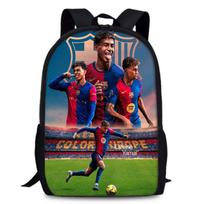 Lamine Yamal Lionel Messi Futbolo Žvaigždės Spausdintas Vaikų Kuprinė Su Dviguba Peties Rankinė Style7