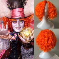 Anime nauja Alisa Stebuklų šalyje 2 Nuotykiai veidrodyje Skrybėlininko perukas cosplay Helovino perukas gray