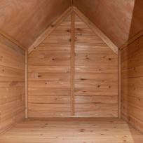 ANIMAL VALLEY Natura XL Raised Pine Dog Kennel with Pitched Shingle Roof