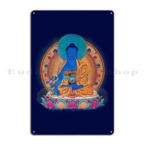 Bhaisajyaguru Vaistininkas Budos Thangka Metalo Ženklas Sienų Dekoras Kino Salės Sienų Dekoras Geležinis Klubas Skardos Ženklas Plakatas 20x30cm brown