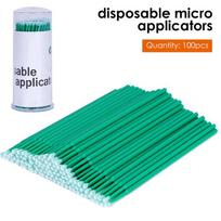 100Pcs Disposable Interdental Micro Brush Soft Head Dental Floss Tool 4 Sizes Teeth Whitening Dentist Use blue