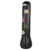Thicken Inflatable Boxing Punching Bag  -Standing   Fitness Stress Release for Adults Children(1.2M Black) gray