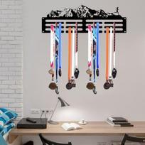 Medals Display Hanger, Medals Storage Shelf, Iron Runner Running Sport Medals black
