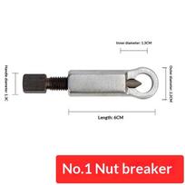 Manual Nut Screw Splitter Remover Tool Set Steel Rusted Nut Breaker Cracker for Bicycle Car Repair Home Use B