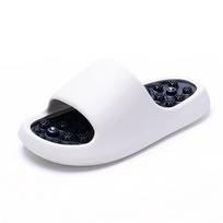 Vaikiški šlepetės unisex akupresūrinės pėdų masažinės namų naudojimo neslystančios patogios vidinės slip-on US 5.5 white