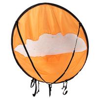 PVC Folding Portable Downwind Wind Paddle Popup Board Kayak Kit Sailboat Accessories(Orange) oranžinė