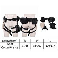Fantasia Leon Cosplay Scott Kennedy Belt Men Disguise Waistband Holster Leg Bags Halloween Carnival Party Costume Accessories L white