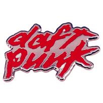 Daft Punk Enamel Brooch: Electronic Music Rock Pin Badge gray