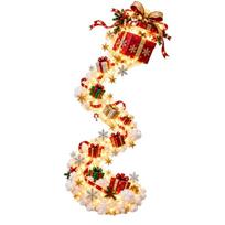 Indoor LED Christmas Wall Decoration, Vertical Warm White Holiday Display for Living Rooms, Bedrooms, and Window Displays