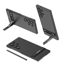 New Model Suitable for Samsung S24 Ultra Mobile Phone Case Full Inclusive Triumph Ultra Thin Stand Anti Fall S24plus Mobile Phone Case SM-S24Ultra black