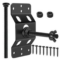 Garažo sieninis atsarginio rato laikiklis Metalinis laikiklis Anti vibracijos fiksavimo sistema Vietos optimizavimas uždariems priekaboms 1 black