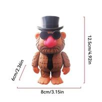 New Cute Tungtungtungsahur Italian Brainrot Wooden Stick Dolls Ornaments Desktop Decor Tralalero Tralala Ornaments For Kid Gift brown