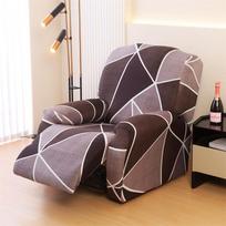 Naujas 1/2/3 vietų reclinerio užvalkalas, tampri sofos užvalkalas reclinerio sofai, kėdei, vaikams, augintiniams, šuniui ir katei 1-seat (4pcs) gray