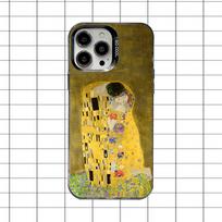 Gustavo Klimto paveikslai Meno telefono dėklas iPhone 17,16,15,14,13,12,11,8,7,Pro,Max,Plus,Mini,XS,SE modeliams Anti-drop Juodas Matinis Kietas iPhone15promax brown