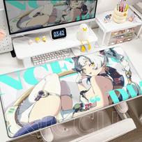 Zenless Zone Zero Mouse Pad ZZZERO ZZZ Ye Shunguang Koleda Dialyn Ellen Tsukishiro Yanagi Large Kawaii Laptop Keyboard Desk Mat 300x800x2MM gray