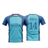 Anime Manshine City Uniform Boys Shirt T-shirt NAGI Japanese Anime Role Playing Top Men's and Women's Maillot Jersey M blue
