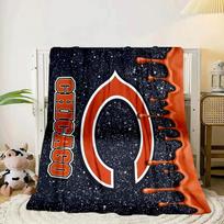 Chicago Bears Logo Portable Blanket/Soft Blanket Bedding Blanket Suitable for Travel Camping Living Rooms Offices Sofas Fan Gifts 150x180cm