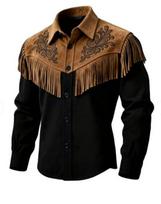 Unikalus dizainas, rudas odinis zomšas su kutais švarkas - Stilingas retro rudens/žiemos gatvės stiliaus drabužis 2025. 4X-Large brown