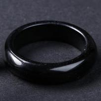 Obsidianas Kristalas Žiedai Natūralus Kristalas Papuošalai Piršto Žiedas Minimalistinis Žiedas Moterims Style K black