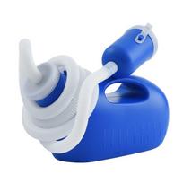 Urinal Urinal Storage Night Urinary Bottle Practical Mobile Urinal  The Elderly blue-pot wiht pipe-2000ML