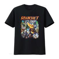 Ratchet Clank Video Game Character Print T Shirt for Kids Casual vintage Washed graphic Comfor XL black