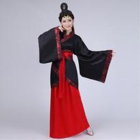 Hanfu Kostiumai Vyrams ir Moterims: Tradicinė apranga ceremonijoms, pasirodymams ir Kinijos kultūros studijoms XL height [170-175] black