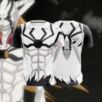 Bleach Kenpachi Zaraki Anime Manga 3D spausdinimo marškinėliai Vyrams Moterims Madingi trumparankoviai viršutiniai drabužiai T-shirt'ai Vyriški drabužiai Berniukų T-shirt Didelis dydis 6XL gray