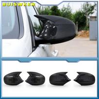 1 pora BMW E87 E81 E82 E90 E91 E92 E93 galinio vaizdo šoninio korpuso apdaila ABS anglies pluošto stiliaus automobilio galinio vaizdo veidrodėlis Black-Right black