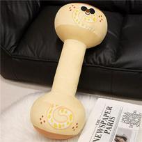 Creative Dumbbell Kettlebell Plush Toy Cartoon Pillow Doll - Cute Gift for Boys 55cm Dumbbell 0.5 Kettlebell 0.75 beige