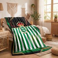 Real Betis Football Print Flannel Blanket Soft Warm Sofa Bed Throw Blanket For Home Office Bedroom 75x90cm