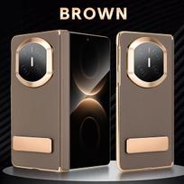 For Huawei Mate X3 X5 X6 Case High-end Leather Auto-Rebound Magnetic Hinge Protection Moisture Proof Plated Fine Grip Cover Choose Phone Model&Huawei Mate X5 ruda