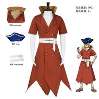 Anime Dr.Stone Cosplay Nanami Ryusui Cosplay Costumes Coat Hat Belt Nanami Ryusui Suit Wig Halloween Carnival Prop Cos Adult Men M brown
