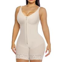 Shapewear Bodysuit Zipper Crotch Buckle Waist Trainer Butt Lift Plus Size L juoda