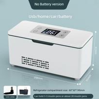XiaomiPortable Insulin Cooler Rechargeable Mini Medicine Fridge Car Home Travel Drug Refrigerator Medical Cooling Storage Box US Plug