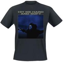Billie Eilish Marškinėliai „Hit Me Hard and Soft“, Pop T-shirt su albumo viršeliu ir pilnu dainų sąrašu, Billie Eilish gerbėjų atributika 120 black