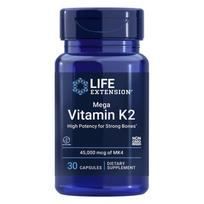 Life Extension Mega Vitamin K2 MK4 45,000mcg Capsules 1 pcs 30 Tablets