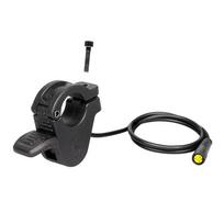 300X Throttle for Electric Bicycle Scooter Thumb Accelerator 24V 36V 48V 72V Right/Left Hand Universal Accessory Throttles 2 M8 Female black