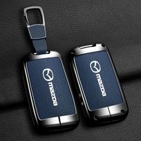 Automobilio rakto dangtelis dėklas laikiklis korpusas apsauga pultelis Mazda 3 Alexa CX30 CX-4 CX5 CX-5 CX8 CX-8 CX-30 CX9 CX-9 raktų pakabuko aksesuarai gray