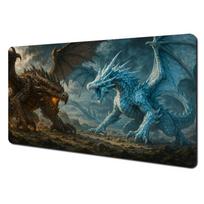 Dark Style Giant Dragon Theme Mouse Pad Desk Mat With Stitched Edges Nonslip Rubber Base Pc Accessories Gaming Mat Magic Mat 800x300x3mm