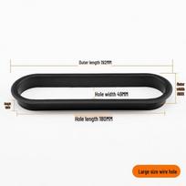 Stalinės plastikinės kabelių prakišamosios tarpinės su ovaliomis vėdinimo angomis Oval Cable Grommets