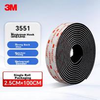 3M 3551 Dual Lock Mushroom Fastener Adhesive Hook for Office And Home Use, No Nails Required, Photo Wall Accessory, 2.5 Cm X 100 Cm, 1 Roll