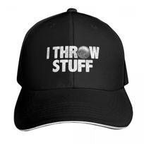 I Throw Stuff Shot Put Athlete Funny Throwing Lover Gift Baseball Cap Men Women Casual Summer Sport Sun Cap black