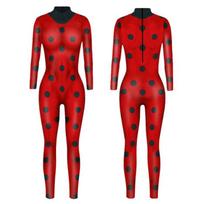Plonas bodis kombinezonas moterims cosplay M red