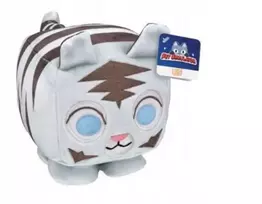 Plush toy -  1409 - BIG GAME PET - WHITE TIGER - size 15 cm
