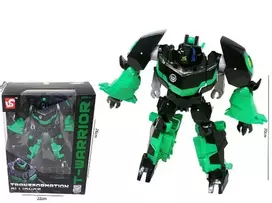 ROBOT / TRANSFORMER - 50516 - green - size 20 cm