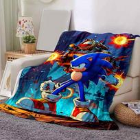 1 vnt. Sonic the Hedgehog Namų dekoras Pledas Mesti dovaną .B069 80x120cm blue