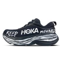 HOKA ONE ONE Bondi 8 Cushioning Slip Resistant Abrasion Resistant Low top Y2K Vintage Running Shoes Men's Black 1123202-BBLC(Team372-) 42 black
